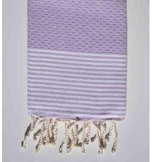 Serviette de table mauve clair Fouta Tunisia - 1