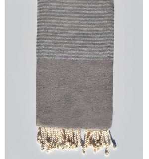 Fouta lurex taupe Fouta Tunisia - 1