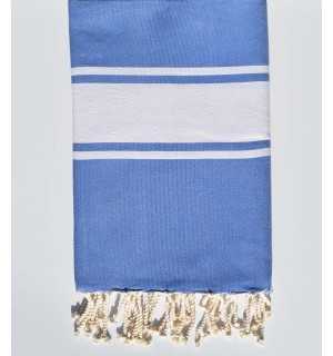 Fouta Plate bleu lavande  - 1