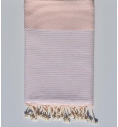 Fouta nid d'abeille bisque Fouta Tunisia - 1