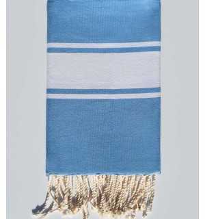 Fouta plate bleu azur moyen Fouta Tunisia - 1