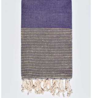 fouta plate lurex violet  - 1