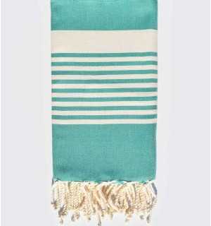 Fouta arthur vert moyen clair Fouta Tunisia - 1