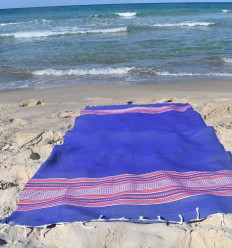 Fouta arabesque bleu Fouta Tunisia - 1