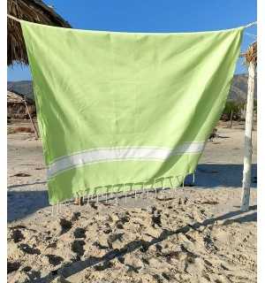 Fouta plate vert prairie Fouta Tunisia - 2 2