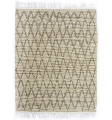 Tapis berbère naturel en pure laine Fouta Tunisia - 1