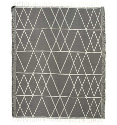 Tapis margoum gris acier Fouta Tunisia - 1