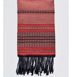 Fouta arabesque rouge feu Fouta Tunisia - 1