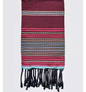 Fouta arabesque rose Fouta Tunisia - 1