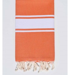 Fouta plate orange carotte foncé Fouta Tunisia - 1