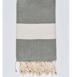 Fouta Diamant vert asperge Fouta Tunisia - 1