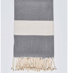 Fouta Diamant gris Fouta Tunisia - 1