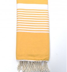 Jeté moyenne 1.5*2.5m jaune or Fouta Tunisia - 2