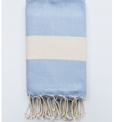 Fouta Diamant bleu ciel Fouta Tunisia - 1