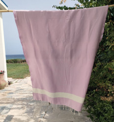 Fouta Diamant rose moyen Fouta Tunisia - 1