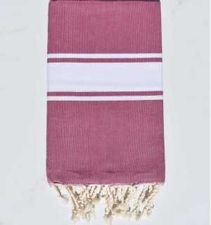 Fouta Plate magenta foncé  - 1