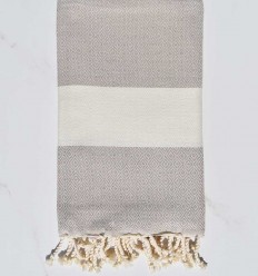 Fouta Diamant beige Fouta Tunisia - 1