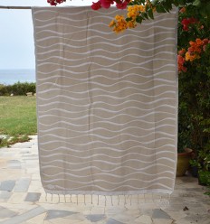 Fouta Hawaï Beige Fouta Tunisia - 1