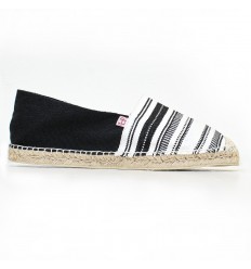 Espadrille Homme Noire et Blanche Crabster - 1