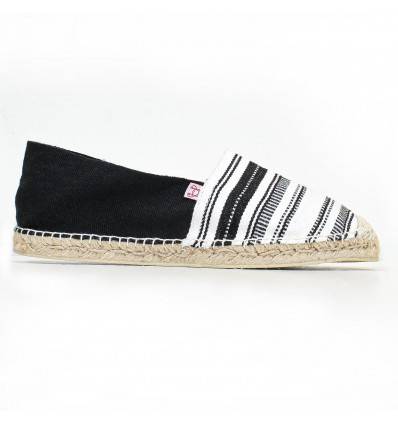 Espadrille Homme Noire et Blanche Crabster - 1