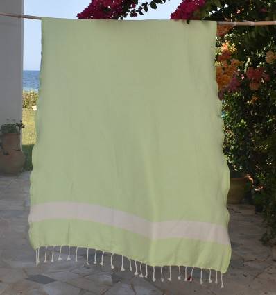 Fouta Diamant vert pastel Fouta Tunisia - 1