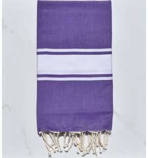 Fouta plate violet améthyste Fouta Tunisia - 1 2