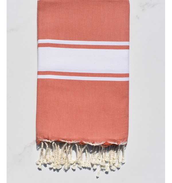 Fouta Plate brique 