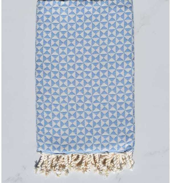 Fouta papillon bleu ciel 