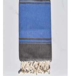 serviette de plage RAF-RAF bleu et marron 