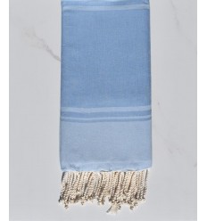 serviette de plage RAF-RAF bleu bleuet et bleu ciel 