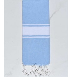 Fouta enfant plate bleu clair  - 1