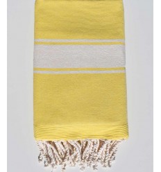 Fouta éponge jaune clair Fouta Tunisia - 1