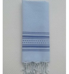 Mini fouta bleu bleuet  - 2