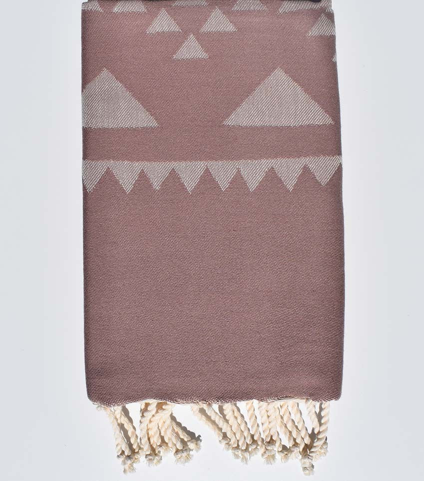 Serviette de plage bohémian Rose Mountbatten Fouta Tunisia - 1