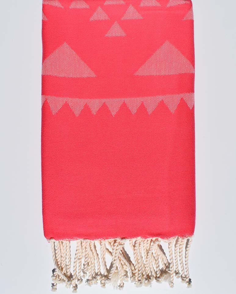 Serviette de plage bohémian rose Fouta Tunisia - 1