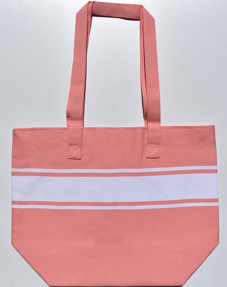 Sac de plage fouta incarnadin clair Fouta Tunisia - 1