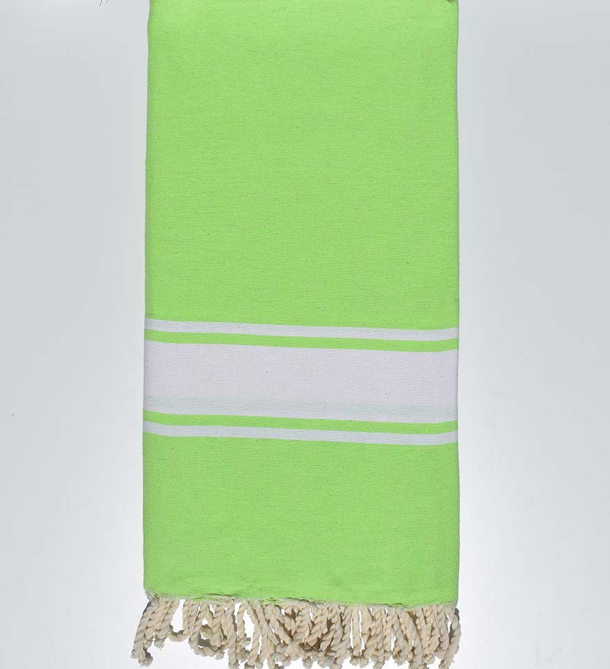 Jeté vert clair Fouta Tunisia - 1