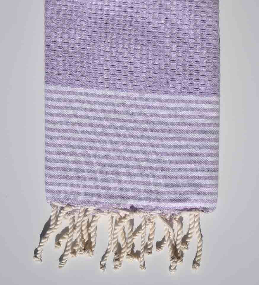 Serviette de table mauve clair Fouta Tunisia - 1