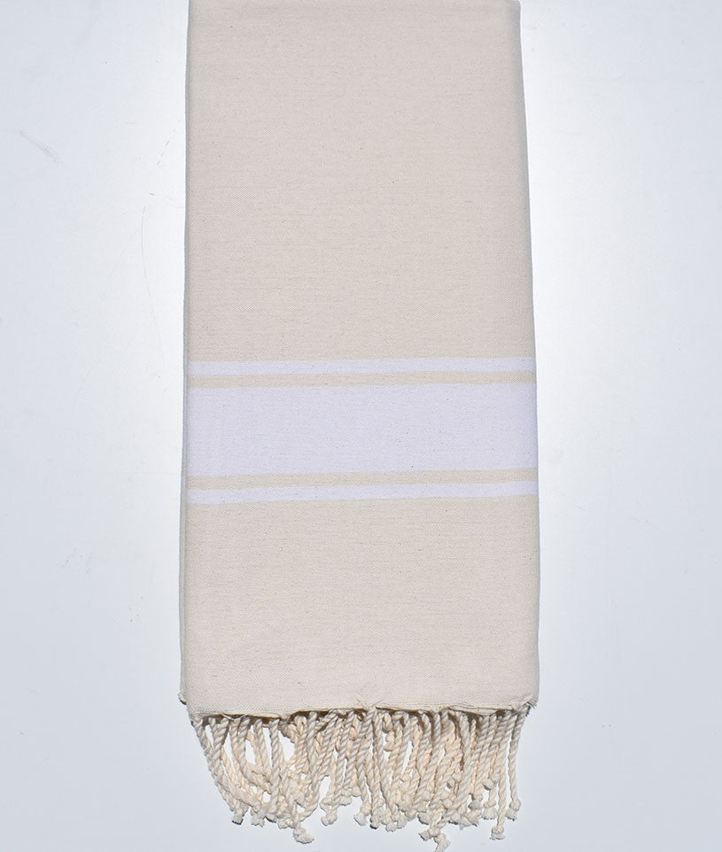 Jeté blanc écru  - 1