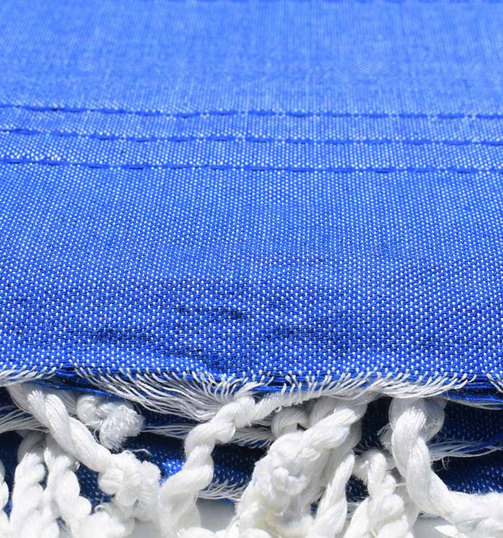 Jeté moyenne bleu électrique 1.5m*2.5m Fouta Tunisia - 2