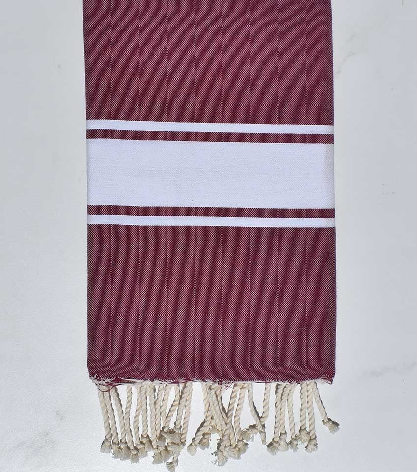 Fouta Plate Cerise  - 1