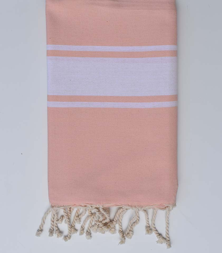Fouta Plate rose pale Fouta Tunisia - 1