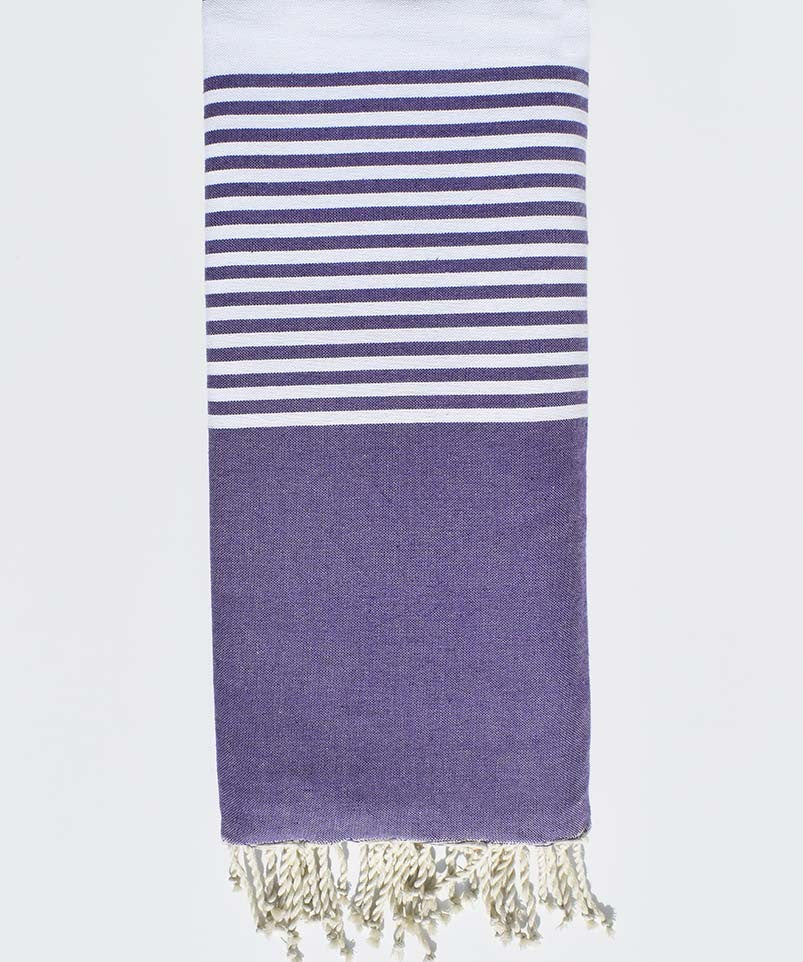 Jeté plate violet foncé  - 2