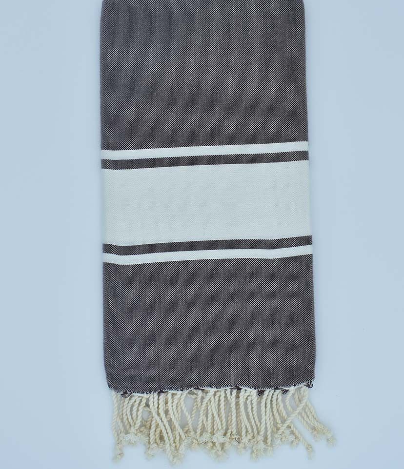 Fouta Plate violet d'évêque Fouta Tunisia - 1