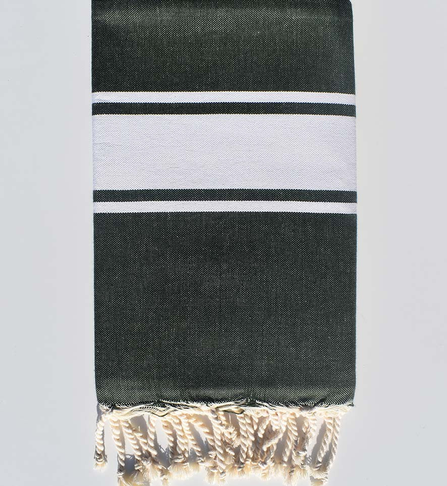 Fouta Plate vert forêt Fouta Tunisia - 1