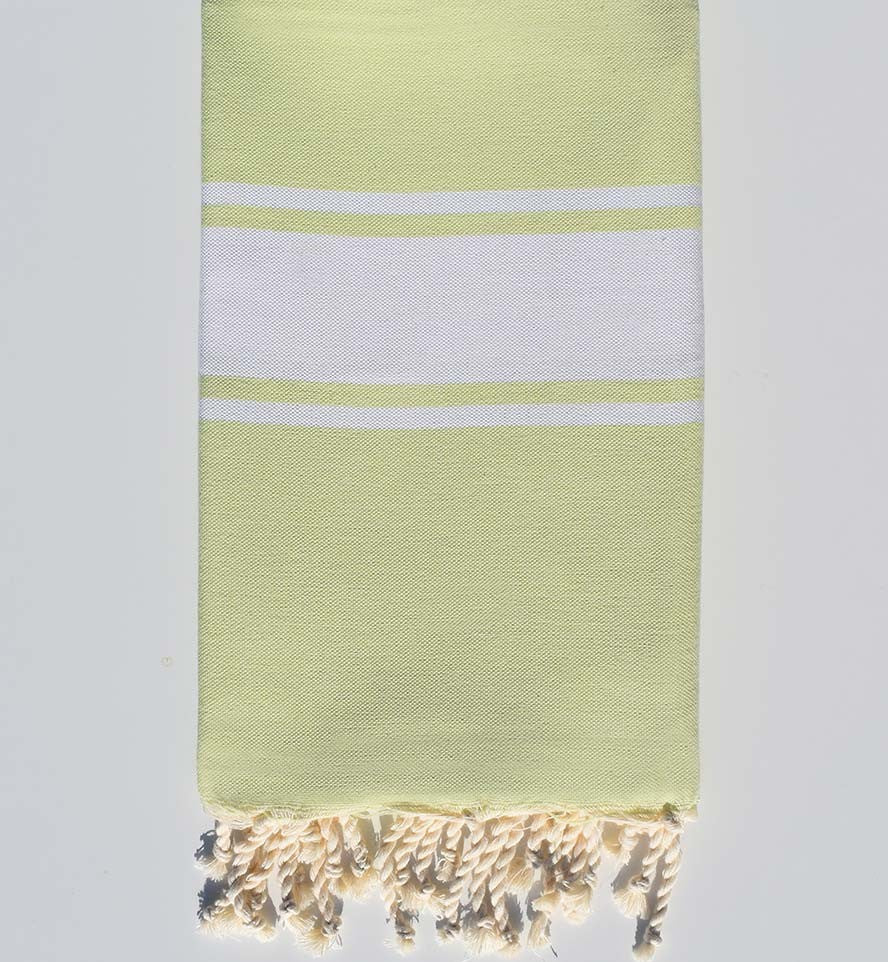 Fouta Plate vert prairie clair Fouta Tunisia - 1