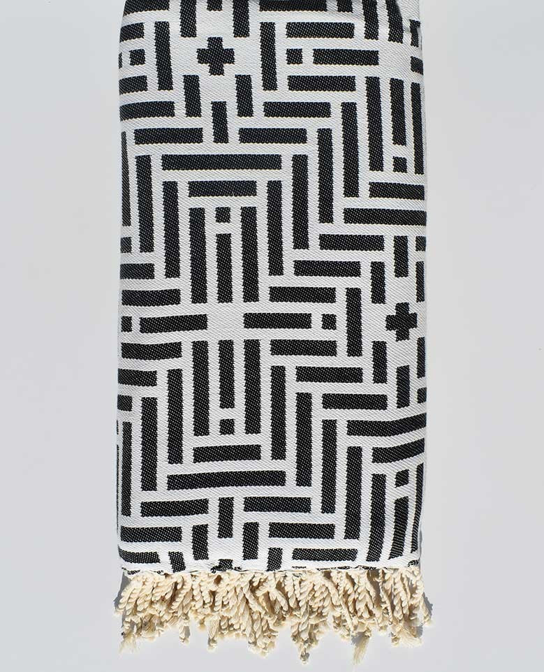 Jeté bleu noir 2.8m*1.9m  - 1