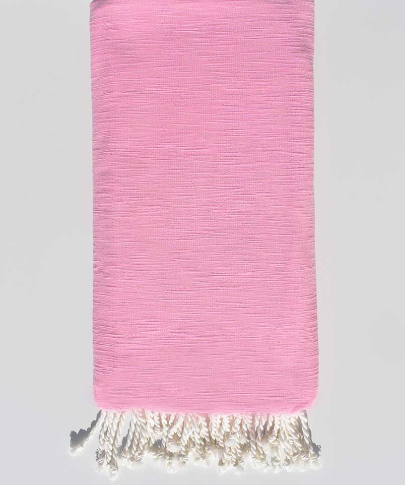 Jeté flammé rose clair 2m*2.80m Fouta Tunisia - 2