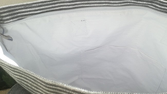 Sac gris foncé avec lurex argenté Fouta Tunisia - 5