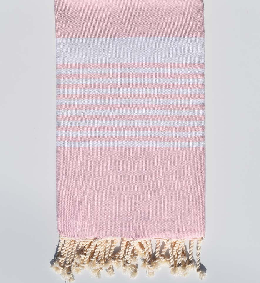 Fouta arthur rose clair Fouta Tunisia - 1